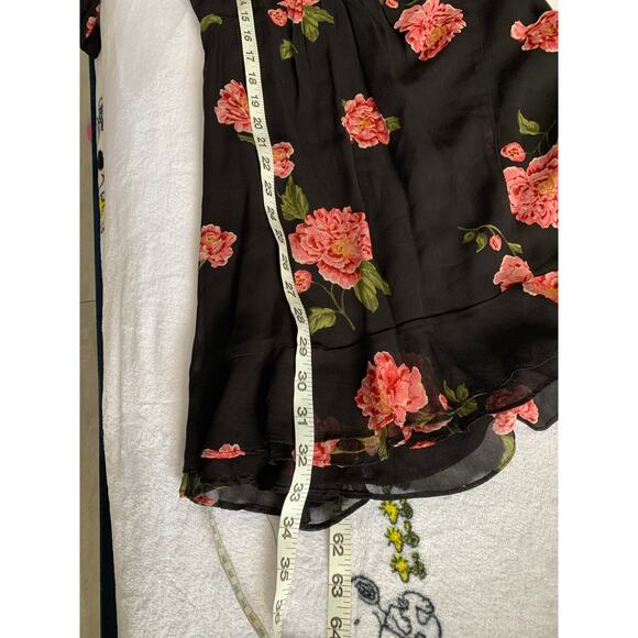 Reformation Floral Mini Dress Women's Size 0 Coquet Girly Glam - Picture 10 of 10
